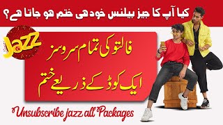 How to Unsubscribe jazz all Packages  Deactivate jazz all services [upl. by Ruella860]