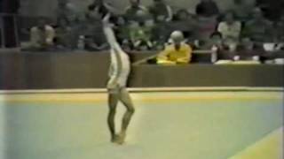 2nd T ROM Nadia Comaneci FX  1980 Olympic Games 9900 [upl. by Gwenette134]