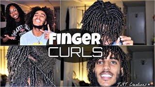 How To FINGER COILS  Defined Curls OR Starter Locs [upl. by Blanca]