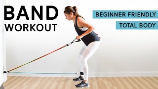 Full Body Resistance Band Workout  Low Impact  Beginner Friendly [upl. by Tressia]