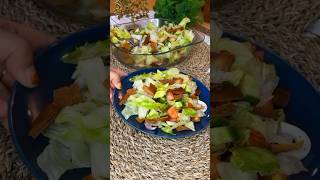 Arabic fattoush salad 🥗 healthyfoodsaladrecipefattoushshortsviralvideoviraltrending [upl. by Reivax]