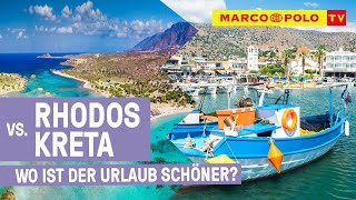 RHODOS vs Kreta  Die Griechischen Inselparadiese im Vergleich [upl. by Asilrahc]