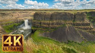 Magnificent Waterfall in 4K Ultra HD  Palouse Falls in Spring Eastern Washington  Trailer [upl. by Heeley220]