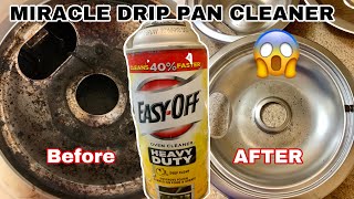 THE BEST WAY TO CLEAN DRIP PANSNO SCRUBBINGFAST amp ONE INGREDIENT HOW TO CLEAN DRIP PANS [upl. by Susie]