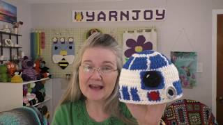 Episode 117 Finished Shawl and R2D2 Inspired Hat [upl. by Procter]