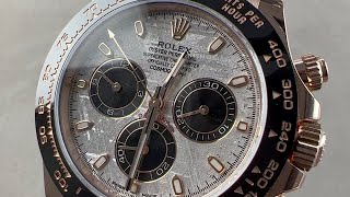 Rolex Cosmograph Daytona quotMeteorite Dialquot 116515LN Rolex Watch Review [upl. by Silas]