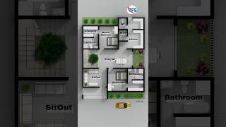 28 by 37 House Plan tfs youtubefeed shortvideo youtube architecture tfsupdate housedesign [upl. by Karita]