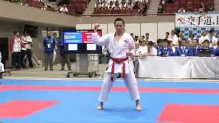 Lim Chee Wei  Kosokun dai  Asian Karate Championships 2015 [upl. by Sirref225]