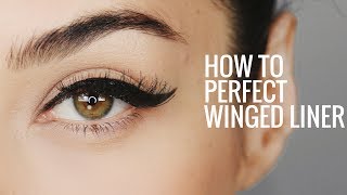 HOW TO Perfect Winged Eyeliner  8 Steps for Perfect Cat Eye Everytime [upl. by Harman278]