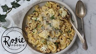 Roasted Cauliflower amp Preserved Lemon Pasta  Rosie Foodie [upl. by Hyozo999]