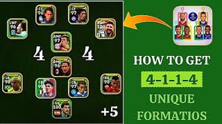 HOW TO GET 4114424 AND TOP 5 BEST FORMATIONS UPDATE IN EFootball 2024 Mobile [upl. by Elli272]