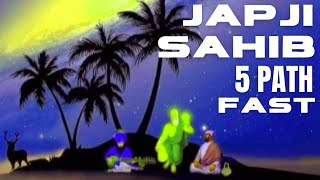 JAPJI SAHIB FAST 5 PATH  ਜਪੁਜੀ ਸਾਹਿਬ ਫਾਸਟ 5 ਪਾਠ [upl. by Cully]