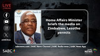 Home Affairs minister Dr Aaron Motsoaledi media briefing on Zimbabwe Lesotho permits [upl. by Roehm]