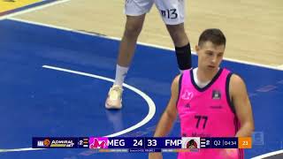 AdmiralBet ABA League 202425 highlights Round 2 Mega MIS – FMP Soccerbet 2992024 [upl. by Yelime]