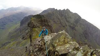 Climbing the Inaccessible Pinnacle In Pinn  Skye Sgùrr Dearg munro and the Cuillin ridge [upl. by Hayidah]