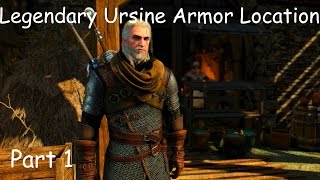 The Witcher 3 Wild Hunt Legendary Ursine Gear Set Locations Upgrade Diagrams [upl. by Atinad]