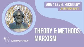 AQA A Level Sociology Revision Blast  Theory amp Methods Marxism [upl. by Auoz50]