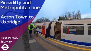 London Underground First Person Journey  Acton Town to Uxbridge via Rayners Lane [upl. by Eitsirhc]