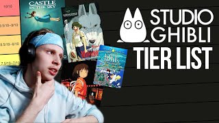 Studio Ghibli Movies Ranked TIER LIST [upl. by Eimma828]