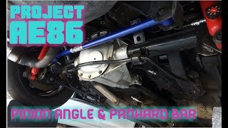 Ep52 PROJECT AE86 measuring pinion angle and Megan adjustable panhard bar [upl. by Ayotaj]