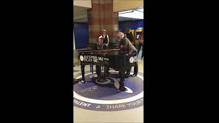 Piano Amsterdam Central Station Lucio Dalla Short Cover Caruso by Aldo Piancone [upl. by Amleht]