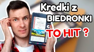 JAKIE SĄ KREDKI Z BIEDRONKI   TEST KREDEK AKWARELOWYCH LOOZART [upl. by Edrick]