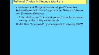 Keen Behavioural Finance 2011 Lecture03 Finance Markets Behaviour Part 1 [upl. by Cerelly]