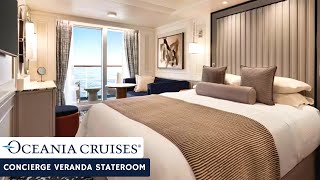 Oceania Riviera  Concierge Veranda Stateroom  Full Walkthrough Tour amp Review  4K [upl. by Hayes]