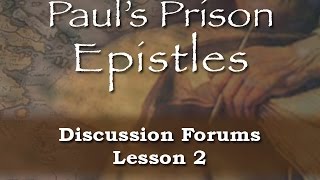 Pauls Prison Epistles  Forum 2 Paul and the Colossians [upl. by Aciret]