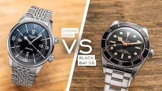 Two Of The Best Heritage Dive Watches Under 4k  Tudor Black Bay 58 vs Longines Legend Diver 39mm [upl. by Anwad172]