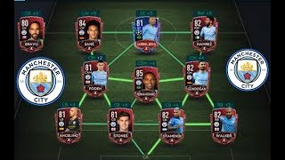 MANCHESTER CITY SQUAD BUILDER  UPGRADE TEAM  FIFA MOBILE 20 [upl. by Prebo]