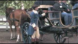 Horsedrawn Carriage Rides at Colonial Williamsburg Virginia [upl. by Mide701]