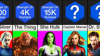 Comparison Most Powerful Marvel Characters [upl. by Pihc]