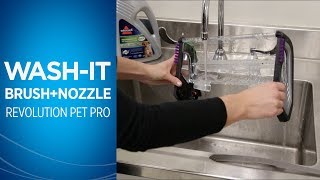 How to clean the Nozzle and Brushroll on the ProHeat 2X® Revolution™ Pet Pro Carpet Cleaner  BISSEL [upl. by Lucie630]