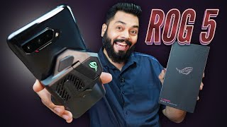 ASUS ROG Phone 5 Unboxing amp First Look ⚡ Crazy Fast Gaming Beast [upl. by Brocky]