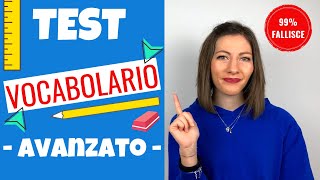 TEST VOCABOLARIO italiano 99 della gente fallisce e TU Impara a parlare italiano da NATIVO 😃 [upl. by Couq]