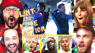 REACTORS JAW DROPPED at CLINT amp KATE TRICK ARROW FIGHT SCENE  HAWKEYE FINALE  Ep6 EPIC REACTIONS [upl. by Ultan]