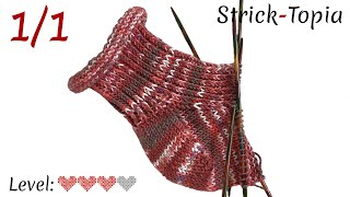 Ferse stricken leicht gemacht  Tutorial [upl. by Suiremed]