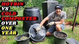 Hotbin Vs Cold Composter In One Year BeanieComposter [upl. by Ema]