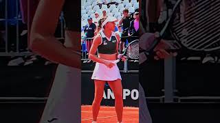 Magda Linette practica Prague Open 2024 QF [upl. by Seed]