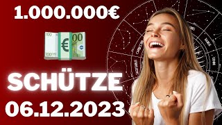 SCHÜTZE ♐️⭐️ DU WIRST MILLIONÄR UNGLAUBLICH 💶🤩 Horoskop  06Dezember 2023 schütze tarot [upl. by Hyozo884]