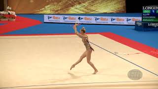 PODGORSEK Aleksandra SLO  2018 Rhythmic Worlds Sofia BUL  Qualifications Clubs [upl. by Anikram]