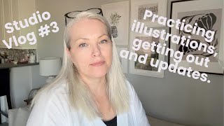 Starting an art business in my 50s Studio Vlog 3 What have I been working on Lets catch up [upl. by Nelyaw]