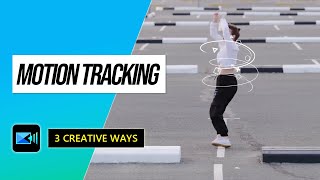 How to Stick Text amp Effects to Moving Objects Motion Tracking  PowerDirector Tutorial [upl. by Eimrej]