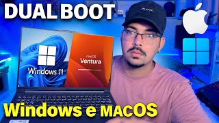 Como fazer Dual Boot macOS e Windows 11 [upl. by Adnohsek579]