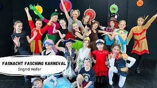 Ingrid Hofer  Fasnacht Fasching Karneval Offizielles Musikvideo  Kinderlieder  Bewegungslieder [upl. by Anertak846]