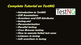 Complete TestNG Framework  Complete Tutorial on TestNG for Selenium  End to End Topics Covered [upl. by Rola118]