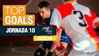 🏒 🥅 GOLS OK LLIGA PLATA 202324  JORNADA 🔟 [upl. by Ycniuqal]