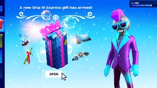 BONUS PRESENT in Fortnite WINTERFEST [upl. by Koralie]