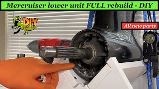 Mercruiser Alpha outdrive lower unit rebuild  Full DIY rebuild [upl. by Gert]